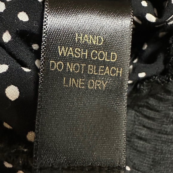 Black Silky Polka Dot Pants by Hive and Honey Size S - Picture 7 of 11